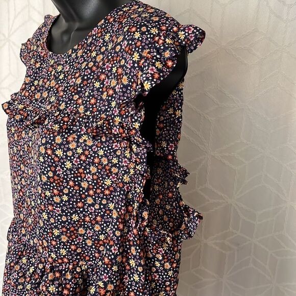Nordstrom Everleigh Floral Ruffle Blouse Size Large - Picture 4 of 11